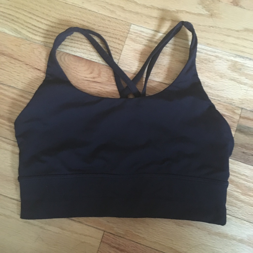 Lululemon Energy Long Line Bra - black - size 6